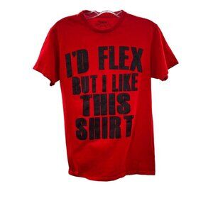 Spencer's Men's Flex Short Sleeve T-Shirt Red/Black Size Small